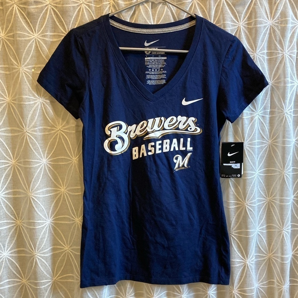 NWT Nike Brewers Baseball Shirt